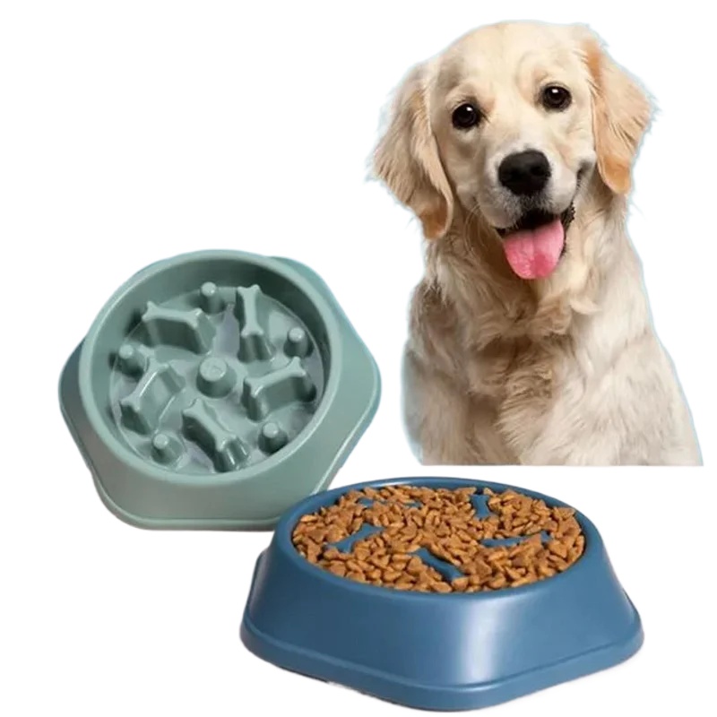 Royal Canin Food Medium - ชามอาหารสุนัขแบบกินช้า ชามกันลื่นสำหรับแมวและสุนัข ชามอาหารสัตว์เลี้ยงขนาดใหญ่ กลาง เล็ก ช่วยให้กินช้าขึ้น